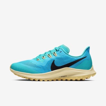 Nike Air Zoom Pegasus 36 Trail - Női Futócipő - Világos Kék/Türkiz/Arany/Szürke